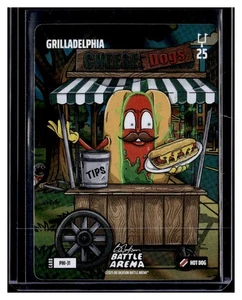 Bo Jackson Battle Arena Update #PHI-31 Grilladelphia Hot Dog Foil - Picture 1 of 2