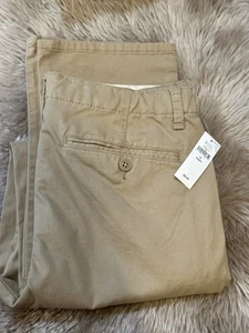 New With Tags Boys Gap Kids Khaki School Uniform Pants Size 14 Husky - Picture 1 of 2