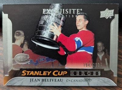 2025-26 UD Black Diamond Exquisite Jean Beliveau Stanley Cup Heroes 194/299  - Image 1 of 2