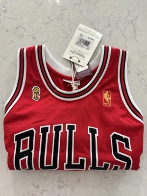 Michael Jordan Mitchell Ness 96 97 Flu Game Bulls Jersey 44 Large 100% Authentic - Image 1 of 4