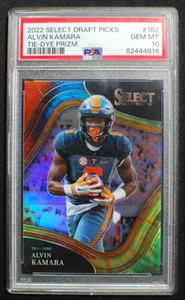 🌟 ALVIN KAMARA - 2022 Panini Select DP TIE-DYE PRIZM #182 SSP /25 - PSA 10 Pop1 - Picture 1 of 2