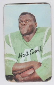 1970 Topps Football Super Matt Snell New York Jets #20 (3) - Bild 1 von 2