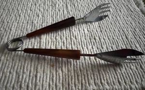 Vintage Bakelit Griff Butterscotch Wirbel Kralle Eiszange Bar Werkzeug 7" MCM Barware9 - Bild 1 von 4