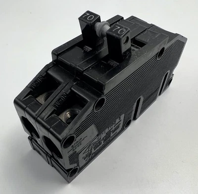 Disyuntor grueso Zinsco GTE Sylvania Q270 70 AMP 2 polos tipo Q QC QCAL Foto 1 de 4