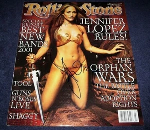 JENNIFER LOPEZ SIGNED ROLLING STONE MAGAZINE COVER ULTRA RARE! NO PAGES FEB 2001 - Picture 1 of 5