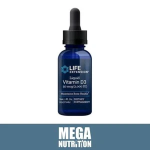 Life Extension Liquid Vitamin D3 50mcg 29ml For Bone & Immune System Support - Picture 1 of 1