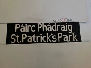 Dublin Oct 1982 Bus Blind 34”- St Patrick’s Park / Pairc Phadraig - Foto 1 di 12