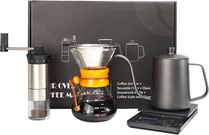 Pour over Coffee Kit, Coffee Maker Set, All in One Hand Drip Coffee Set, Coffee - Picture 1 of 7