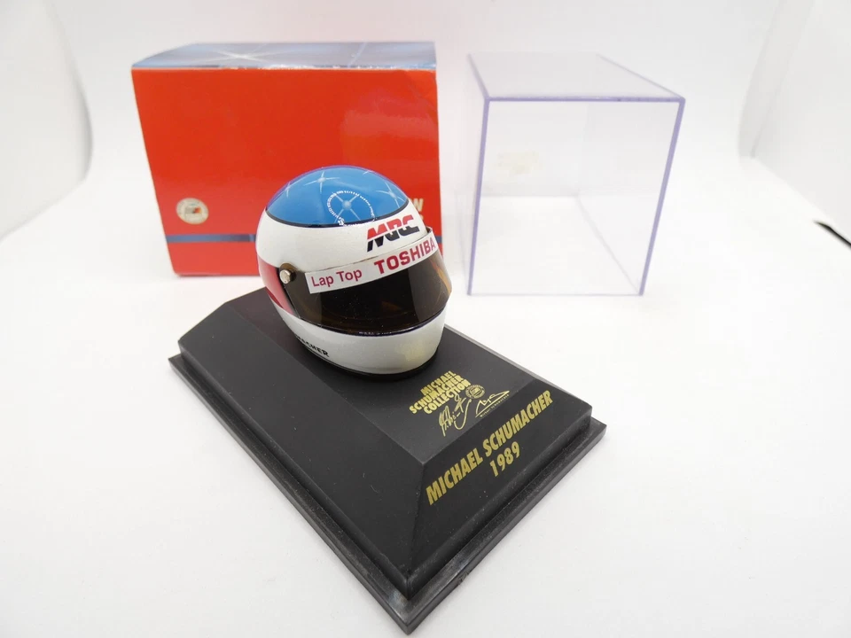 Casco Michael Schumacher 1989 Minichamps 1/8 F1 Formula 1 Helmet In Scatola RARO - Immagine 1 di 1