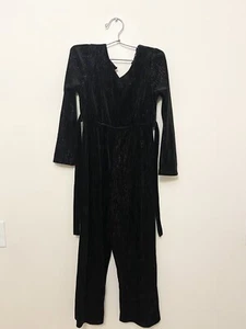 Three Pink Hearts Trixxi Girls Black Romper Large - Picture 1 of 4