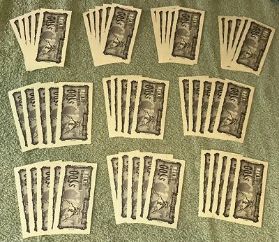 2005 Life Pirates Of The Caribbean Replacement Pieces - 50 $500 Green Bills - Image 1 of 4