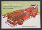 Hose Truck 1954 Topps World on Wheels Card #31 (NM)