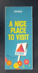 1969 Ohio road map Citgo gas route Cities Service - Picture 1 of 4