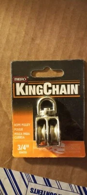 nos mibro 534731 3/4" DOUBLE SHEAVE SWIVEL EYE ROPE PULLEY