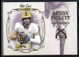 2022 Wild Card Matte #SG-9 Kenny Pickett Smoking Guns - Picture 1 of 2