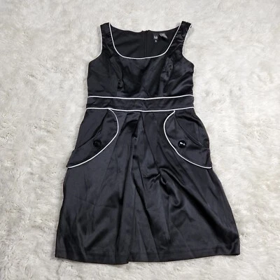 Love Tease Size 5 Black Sleeveless Cotton Blend Dress K3 - Image 1 of 4