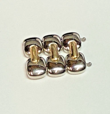 Eslabón de pulsera Tiffany & Co. Tesoro - acero inoxidable y oro de 18 quilates (19,09 mm) Foto 1 de 4