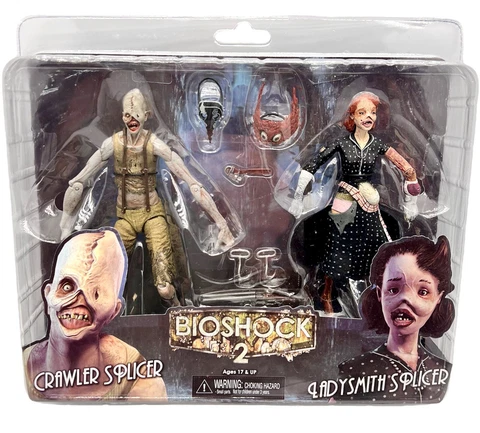 NECA Bioshock 2 Ladysmith Splicer And Crawler Splicer Action Figure 2 Pack New Cover