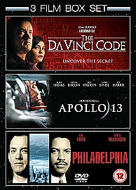 Apollo 13/Philadelphia/The Da Vinci Code DVD (2009) Tom Hanks, Howard (DIR) - Image 1 of 1