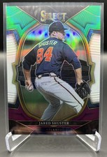 2023 Panini Select JARED SHUSTER Green/White/Purple Prizm Parallel /199 (Braves)