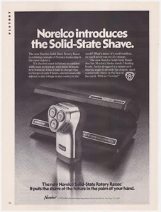 Original 1978 Norelco Solid-State Rotary Razor Vintage Print Ad - Bild 1 von 1