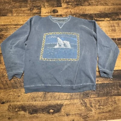 Sudadera con estampado gráfico American Eagle Outfitters Living Waters XL trillada Foto 1 de 4