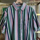 Early 2000s Grand Isle Striped Button Down Shirt Size XXL