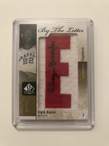 2011-12 NBA ELGIN BAYLOR SP AUTHENTIC AUTO SIGNED PATCH BY THE LETTER /75 BL-EB - Bild 1 von 3