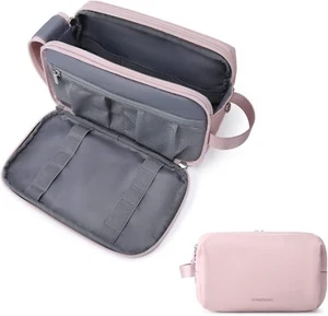 BAGSMART Toiletry Bag Travel Toiletry Organizer Dopp Kit Water-Resistan pink - Picture 1 of 5