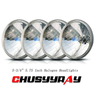 4 peças 5-3/4 5,75" polegadas faróis feixe Hi/Lo para BMW 325i 528i 535i E30 - Imagem 1 de 4