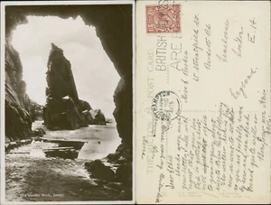 Jersey Needle Rock GB 1926 Cancel Milton Renowned Woolstone - Picture 1 of 2