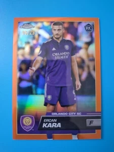 2023 Topps Chrome MLS Orange Ercan Kara RC 6/25 - Bild 1 von 2