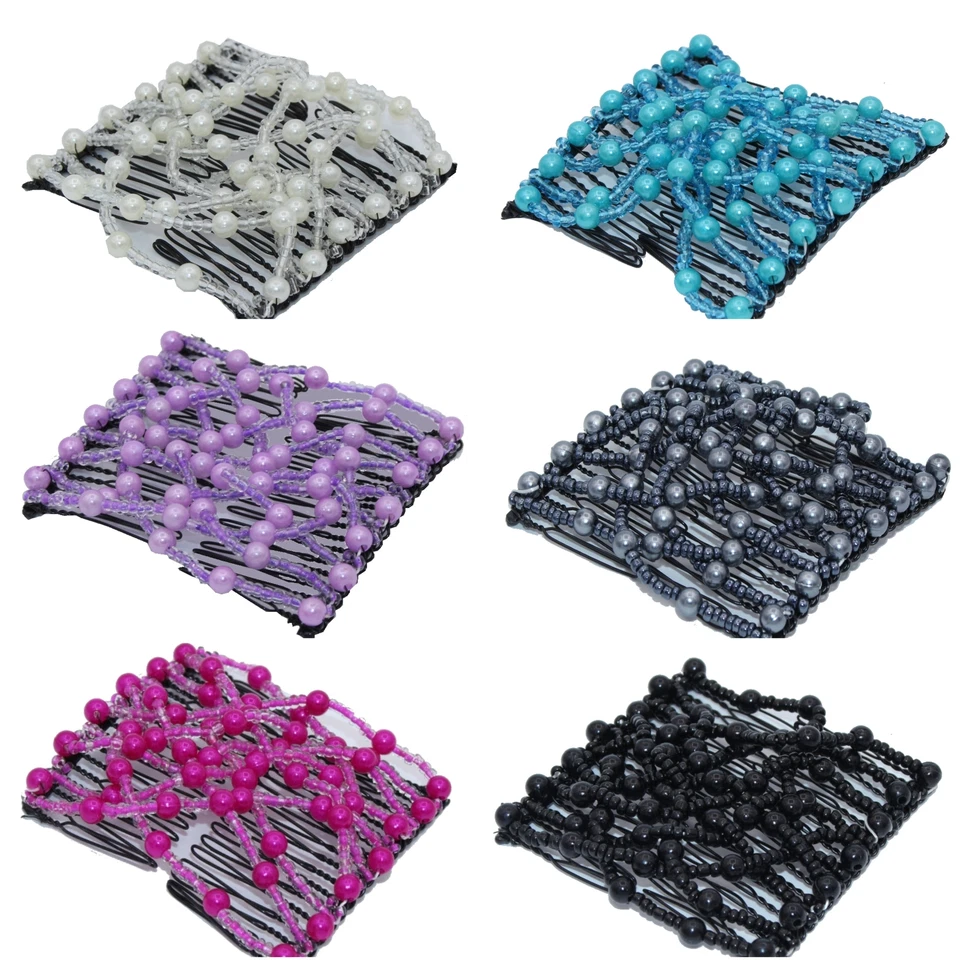 Trend Magic Combs Haarklammer Butterfly Perlen African Hairclip Perlen