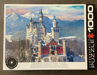 Neuschwanstein Castle in Winter 1000-Piece Eurographics Jigsaw Puzzle - Image 1 of 2
