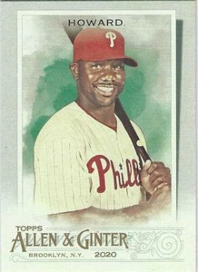 2020 Topps Allen & Ginter RYAN HOWARD Philadelphia Phillies Short Print SP #329 - Picture 1 of 2