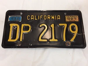 Targa auto disabili California nera e oro DP 2179 1967/1970 - Foto 1 di 6