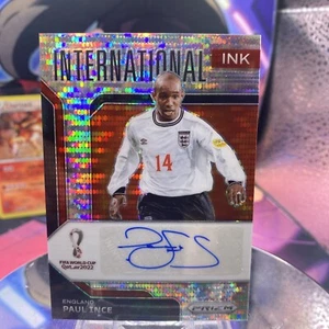 Paul Ince 2022 automático Panini Prizm Breakaway Inglaterra Copa Mundial de la FIFA Qatar 2022 - Imagen 1 de 2