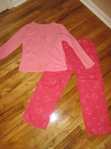 Life is Good Pink Floral Good Day Sunshine LS Top Bottoms Pajamas Set Size S - Picture 1 of 12