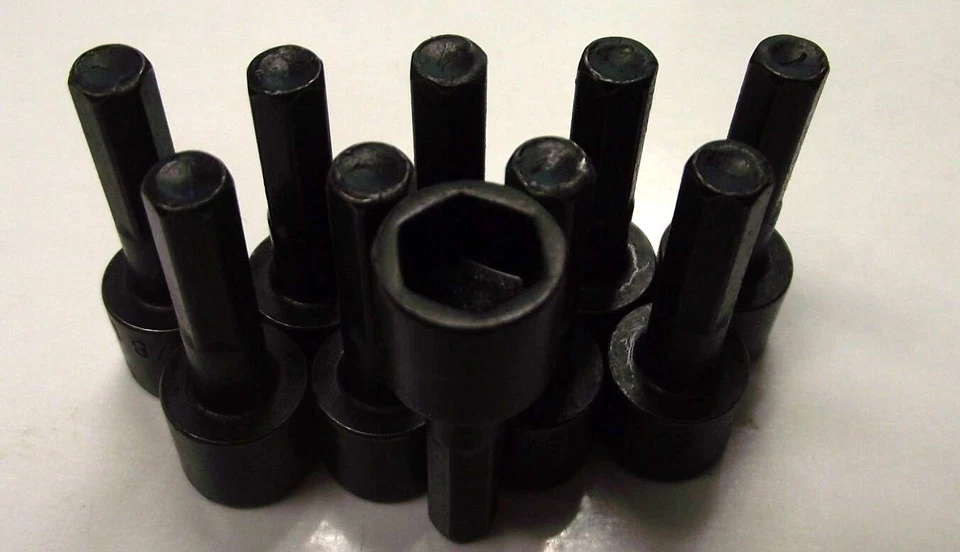 Bosch 1609435342 3/8" x 1-7/16" Nutsetter Non-Magnetic 10pcs. USA - Image 1 of 1