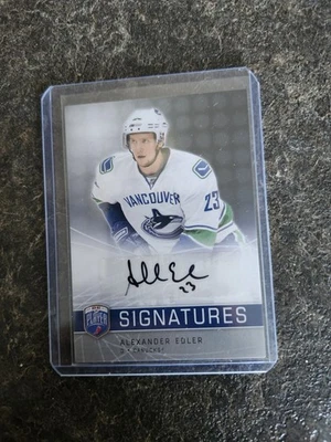 2008-09 Upper Deck Be A Player Signatures Alexander Edler Card# S-AE - Image 1 of 2