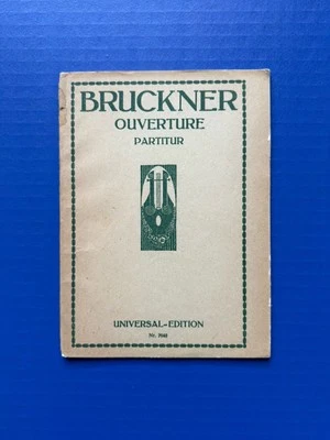 Bruckner - Overture in G Minor - Universal Miniature Study Score PB (No. 7048) - Image 1 of 4