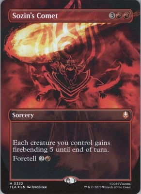 MTG Foil Sozin's Comet (0332) (Borderless) M Avatar: The Last Airbender 332 NM - Image 1 of 2