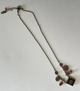 Firefly Mosaic Crystal Drop Pendant Necklace - Picture 1 of 5