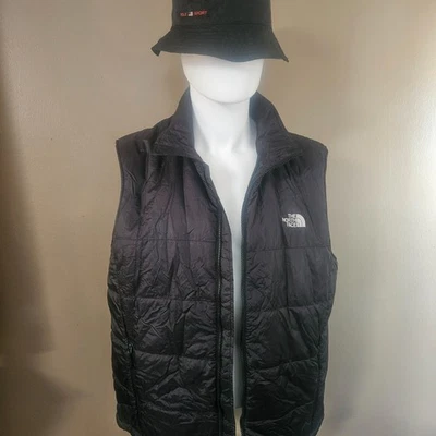 The North Face Full Zip Up Quilted Puffer Vest Jacket Men's Size Large Black - Image 1 of 4