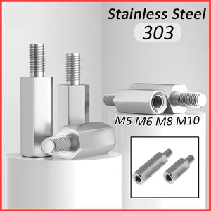 M5-M10 Male Female Threaded Hex Studs Stainless Steel PCB Standoff Spacer Pillar - Picture 1 of 13