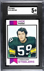 1973 Topps - Jack Ham #115 (RC) - Set Break No PSA SGC 5 Undergraded - Imagen 1 de 3