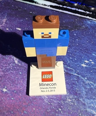 Lego Minecon Florida Steve 2013 figura prototipo ultra rara Foto 1 de 4
