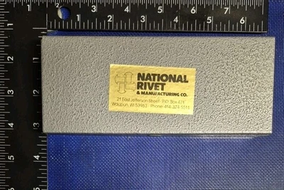 National Rivet Small Metal Tool Box 7" × 3" - Image 1 of 4
