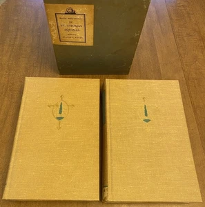 Basic Writings of St. Thomas Aquinas 2-Volume Boxed Set Anton C. Pegis 1945 HC - Picture 1 of 24