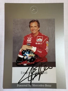 Emerson Fittipaldi signiert Formel 1 Karte Unterschrift Autogramm Signed F1 - Bild 1 von 2